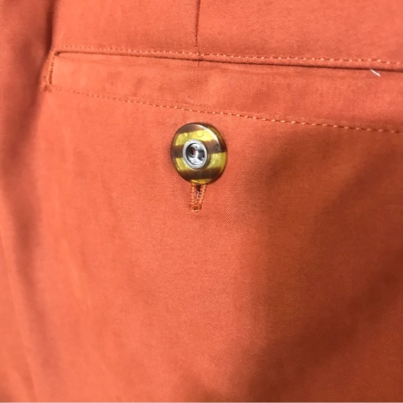 SALE ✨ Jamie Sadock Womens Size 14 Rustic Orange Solid Golf Shorts - Picture 6 of 10